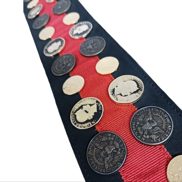 💜 25.5"-28" Coin belt 2.5" wide - Picture 5 of 5